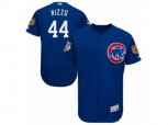 Chicago Cubs #44 Anthony Rizzo Royal Blue 2017 Spring Training Authentic Collection Flex Base MLB Jersey