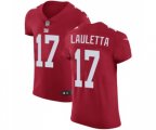 New York Giants #17 Kyle Lauletta Red Alternate Vapor Untouchable Elite Player Football Jersey