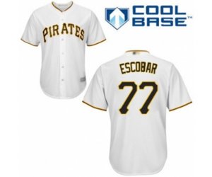Pittsburgh Pirates Luis Escobar Replica White Home Cool Base Baseball Player Jersey