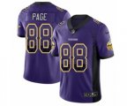 Minnesota Vikings #88 Alan Page Limited Purple Rush Drift Fashion NFL Jersey