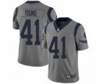 Los Angeles Rams #41 Kenny Young Limited Gray Inverted Legend Football Jersey