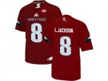 2016 Men's Louisville Cardinals Lamar Johnson #8 College Football Authentic Jersey - Cardinals
