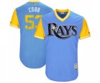 Tampa Bay Rays #53 Alex Cobb Cobb Authentic Light Blue 2017 Players Weekend Baseball Jersey