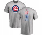 MLB Nike Chicago Cubs #17 Mark Grace Ash Backer T-Shirt