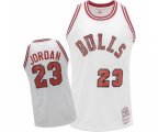 Chicago Bulls #23 Michael Jordan Swingman White Throwback NBA Jersey