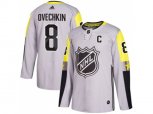 Washington Capitals #8 Alex Ovechkin Gray 2018 All-Star Metro Division Authentic Stitched NHL Jersey