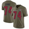 Houston Texans #74 Kendall Lamm Limited Olive 2017 Salute to Service NFL Jersey