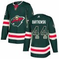 Minnesota Wild #44 Matt Bartkowski Authentic Green Drift Fashion NHL Jersey