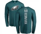 Philadelphia Eagles #60 Chuck Bednarik Green Backer Long Sleeve T-Shirt