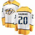 Nashville Predators #20 Miikka Salomaki Fanatics Branded White Away Breakaway NHL Jersey