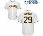 Pittsburgh Pirates #29 Francisco Cervelli Replica White Home Cool Base Baseball Jersey