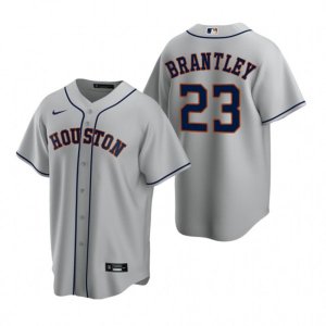 Nike Houston Astros #23 Michael Brantley Gray Road Stitched Baseball Jersey