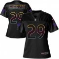 Women New York Giants #29 Xavier McKinney Black Fashion Game Jersey