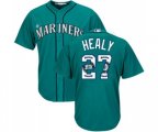 Seattle Mariners #27 Ryon Healy Authentic Teal Green Team Logo Fashion Cool Base Baseball Jersey