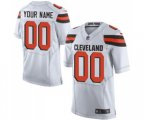 Cleveland Browns Customized Elite White Football Jersey