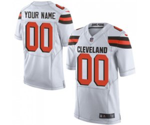 Cleveland Browns Customized Elite White Football Jersey