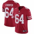 San Francisco 49ers #64 Jonathan Cooper Red Team Color Vapor Untouchable Limited Player NFL Jersey