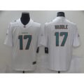 Miami Dolphins #17 Jaylen Waddle White Nike Aqua 2021 Draft First Round Pick Leopard Jersey