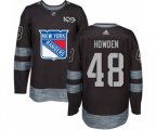 Adidas New York Rangers #48 Brett Howden Authentic Black 1917-2017 100th Anniversary NHL Jersey