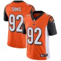 Cincinnati Bengals #92 Pat Sims Vapor Untouchable Limited Orange Alternate NFL Jersey