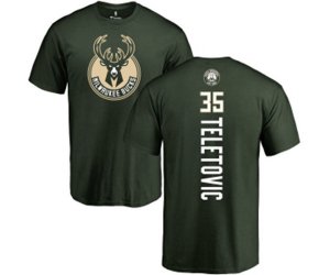 Milwaukee Bucks #35 Mirza Teletovic Green Backer T-Shirt