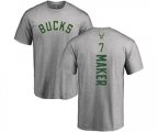 Milwaukee Bucks #7 Thon Maker Ash Backer T-Shirt