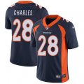 Denver Broncos #28 Jamaal Charles Navy Blue Alternate Vapor Untouchable Limited Player NFL Jersey