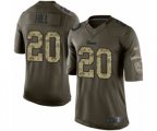 Los Angeles Rams #20 Troy Hill Elite Green Salute to Service Football Jersey