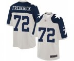 Dallas Cowboys #72 Travis Frederick Limited White Throwback Alternate Football Jersey