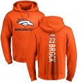 Denver Broncos #22 Tramaine Brock Orange Backer Pullover Hoodie