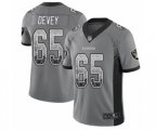Oakland Raiders #65 Jordan Devey Limited Gray Rush Drift Fashion Football Jersey