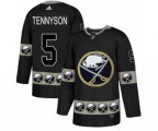 Adidas Buffalo Sabres #5 Matt Tennyson Authentic Black Team Logo Fashion NHL Jersey