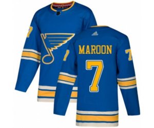 Adidas St. Louis Blues #7 Patrick Maroon Authentic Navy Blue Alternate NHL Jersey
