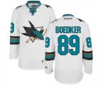 San Jose Sharks #89 Mikkel Boedker Authentic White Away NHL Jersey
