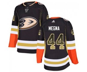 Anaheim Ducks #44 Jaycob Megna Authentic Black Drift Fashion Hockey Jersey