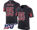 Arizona Cardinals #95 Rodney Gunter Limited Black Rush Vapor Untouchable 100th Season Football Jersey