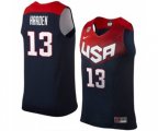 Nike Team USA #13 James Harden Swingman Navy Blue 2014 Dream Team Basketball Jersey
