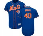 New York Mets #40 Wilson Ramos Royal Blue Alternate Flex Base Authentic Collection Baseball Jersey