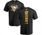 NHL Adidas Pittsburgh Penguins #37 Carter Rowney Black Backer T-Shirt