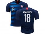 USA #18 Novakovich Away Soccer Country Jerse