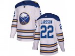 Adidas Buffalo Sabres #22 Johan Larsson White Authentic 2018 Winter Classic Stitched NHL Jersey