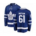 Toronto Maple Leafs #61 Nic Petan Authentic Royal Blue Home Fanatics Branded Breakaway Hockey Jersey