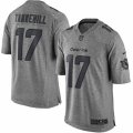 Miami Dolphins #17 Ryan Tannehill Limited Gray Gridiron NFL Jersey