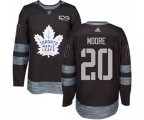 Toronto Maple Leafs #20 Dominic Moore Authentic Black 1917-2017 100th Anniversary NHL Jersey