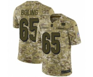 Cincinnati Bengals #65 Clint Boling Limited Camo 2018 Salute to Service NFL Jersey