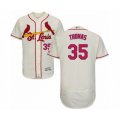 St. Louis Cardinals #35 Lane Thomas Cream Alternate Flex Base Authentic Collection Baseball Player Jersey