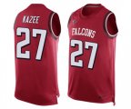 Atlanta Falcons #27 Damontae Kazee Limited Red Player Name & Number Tank Top Football Jersey