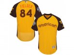 Texas Rangers #84 Prince Fielder Yellow 2016 All-Star American League BP Authentic Collection Flex Base MLB Jersey