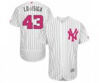 New York Yankees Jonathan Loaisiga Authentic White 2016 Mother's Day Fashion Flex Base Baseball Player Jersey