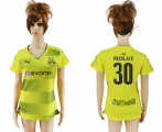 2017-18 Dortmund 30 PASSLACK Home Women Soccer Jersey